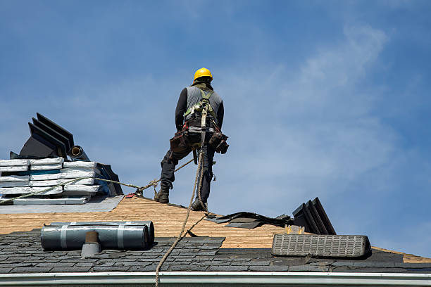 Professional Flat Roof Repair technician working in Anamosa, IA